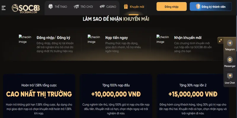 Điều Kiện Để Bạn Nhận Khuyến Mãi Soc88 Là Gì